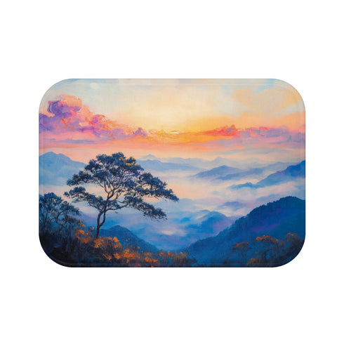 "Golden Glow Bath Mat"