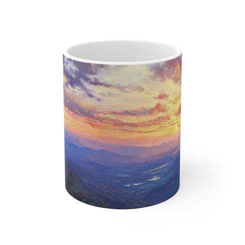 "Golden Glow Mug: Doi Inthanon Sunset"