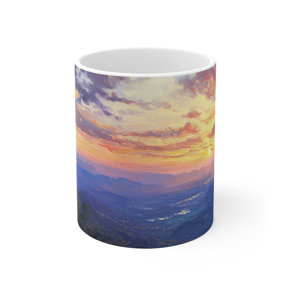 "Golden Glow Mug: Doi Inthanon Sunset"
