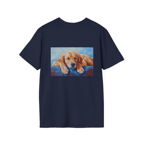 Golden Paws: Cute Retriever Tee