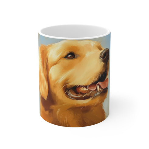 "Golden Retriever Cute Painting Mug"