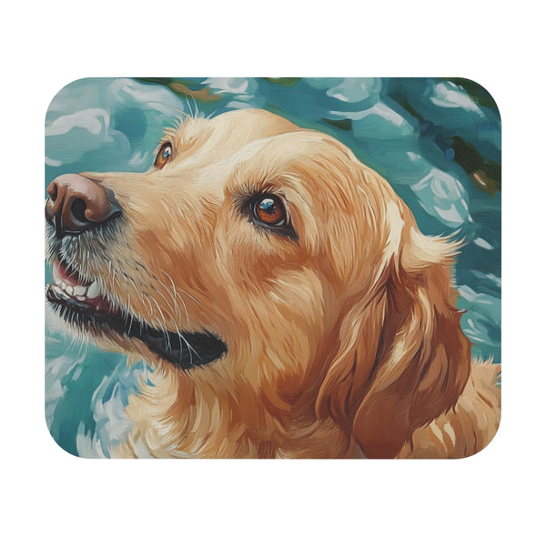 Golden Retriever Dog Painting Mouse Pad