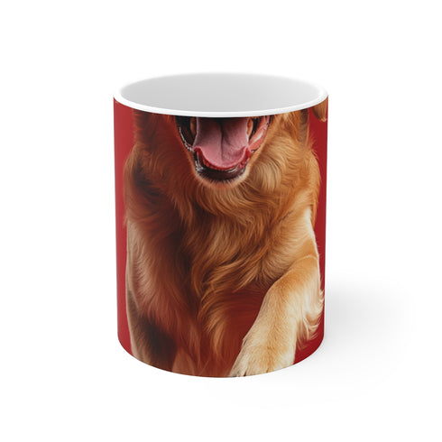 "Golden Retriever Joy Coffee Mug"