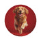 "Golden Retriever Joy Round Rug"