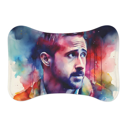"Gosling Neon Watercolor Pet Mat"
