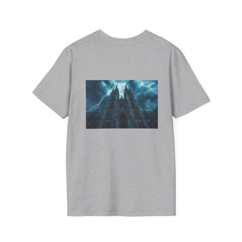 Gothic Cathedral Thunderstorm Art Shirt