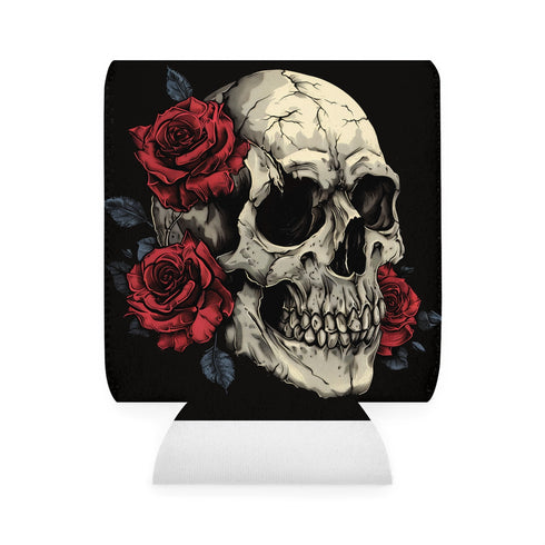 Gothic Skull Rose Can Sleeve