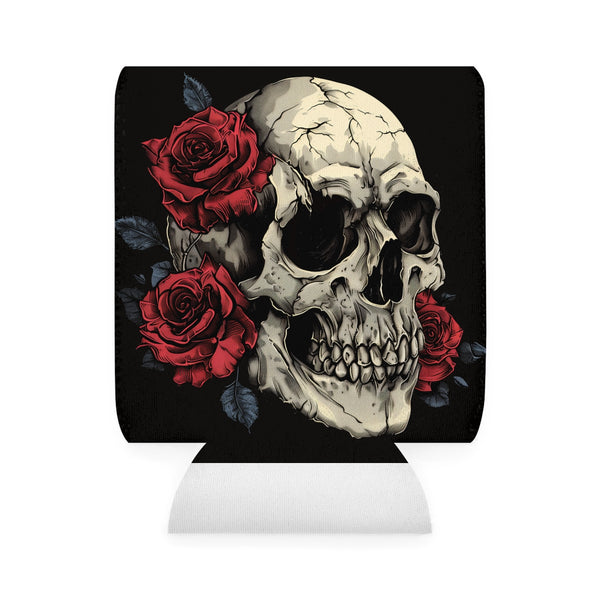 Gothic Skull Rose Can Sleeve