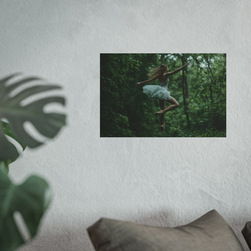 Graceful Ballet Dancer Spinning Through