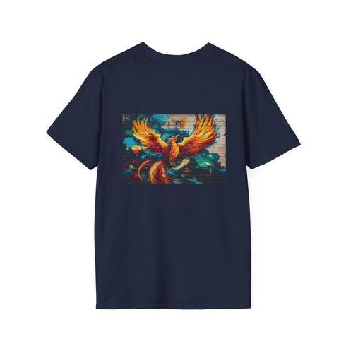 Graffiti Phoenix Brick Wall T-Shirt