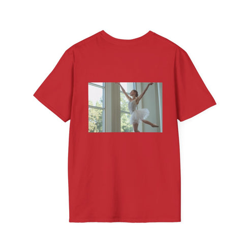 Gravity-Defying Ballet Dancer T-shirt Design