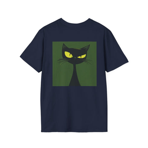 Green Cat Eyes Cartoon Tee
