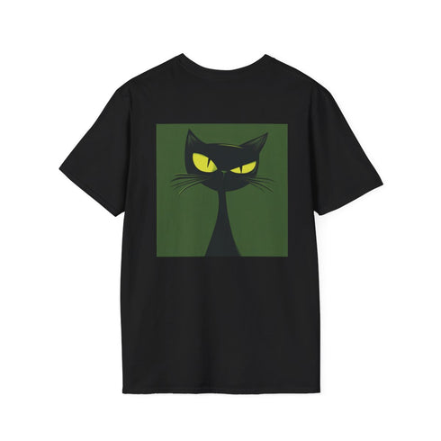 Green Cat Eyes Cartoon Tee