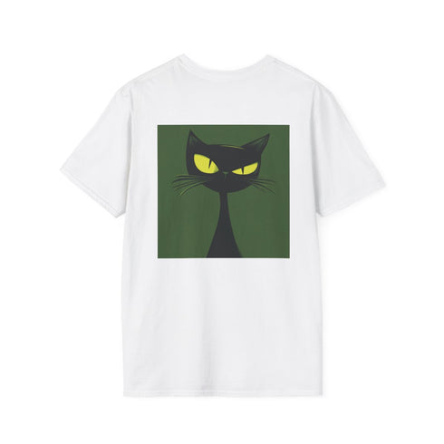 Green Cat Eyes Cartoon Tee