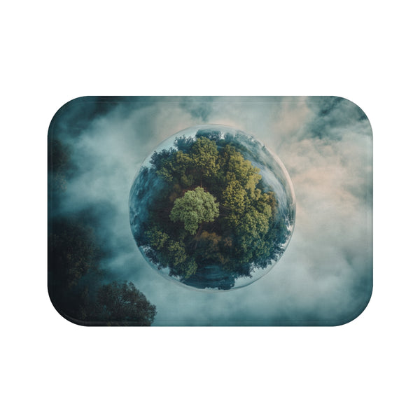 "Green Forest Bath Mat Rug"