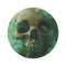 "Green Smoke Skull Biohazard Rug"
