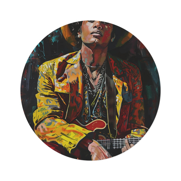 "Groove with Bruno: Round Rug"