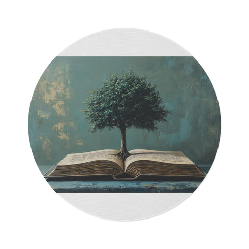 "Growth and Wisdom Circle Rug"
