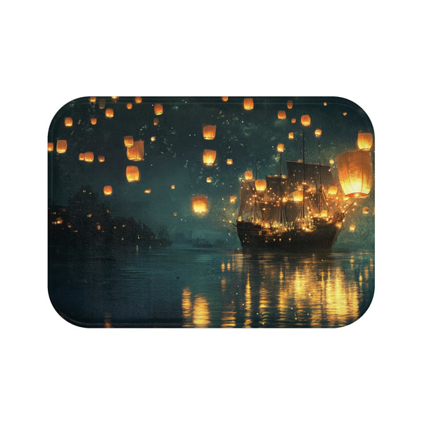 "Guiding Ghost Ship Bath Mat"