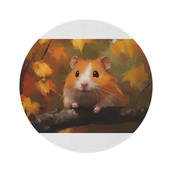 "Hamster Haven Round Rug"