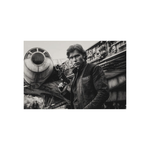 Han Solo Leaning Against Millennium