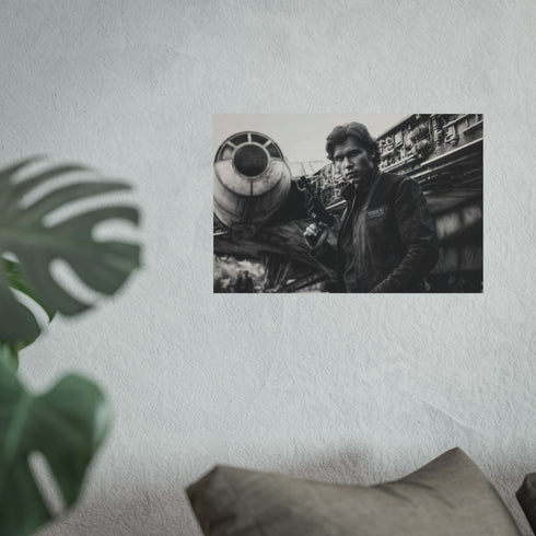 Han Solo Leaning Against Millennium