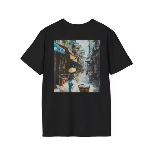 Hanoi Charm: Vibrant Painted Tee