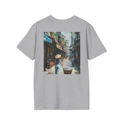 Hanoi Charm: Vibrant Painted Tee