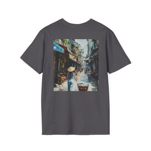 Hanoi Charm: Vibrant Painted Tee