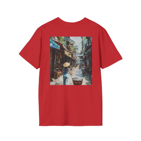 Hanoi Charm: Vibrant Painted Tee