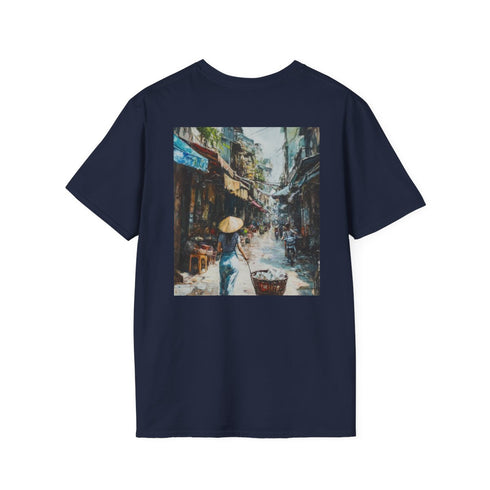Hanoi Charm: Vibrant Painted Tee