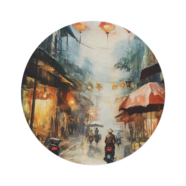 "Hanoi Heritage Round Rug"