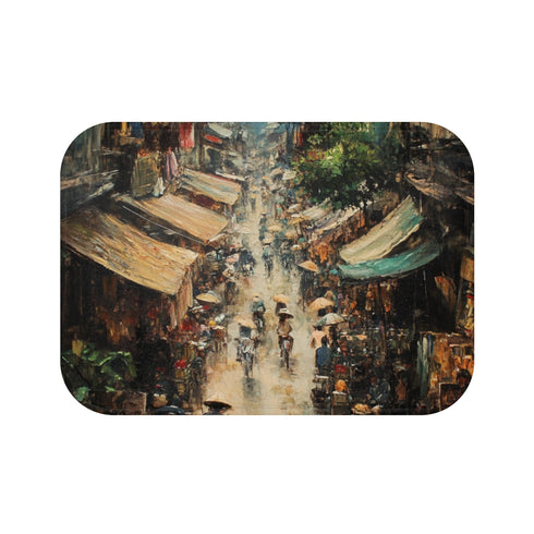 "Hanoi Hustle Bath Mat"