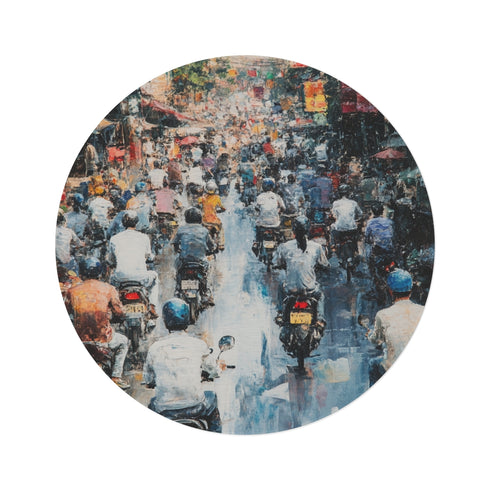 "Hanoi Traffic Circle Rug"