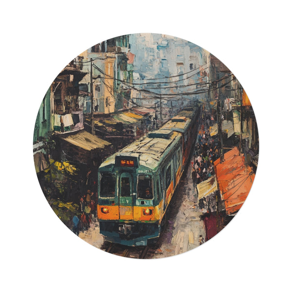 "Hanoi Train Street Rug"