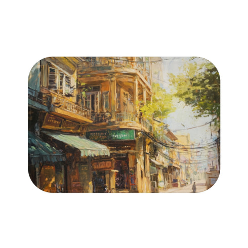 "Hanoi Vietnam Painting Bath Mat"