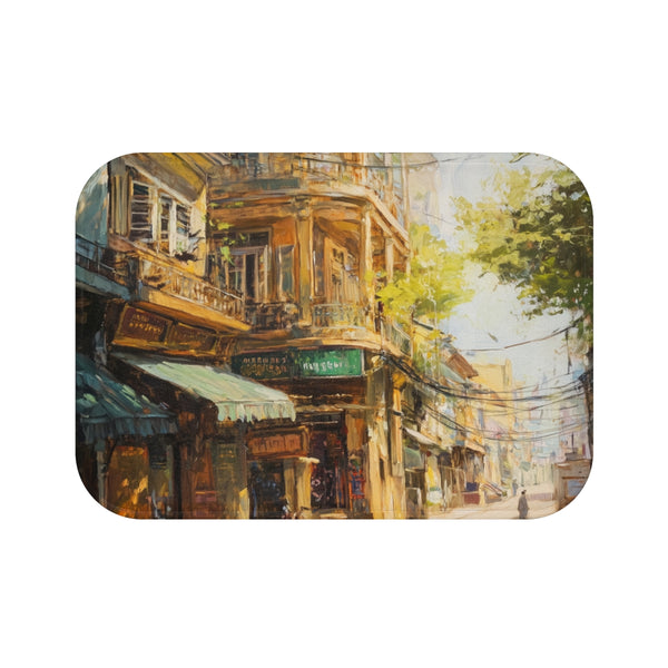 "Hanoi Vietnam Painting Bath Mat"