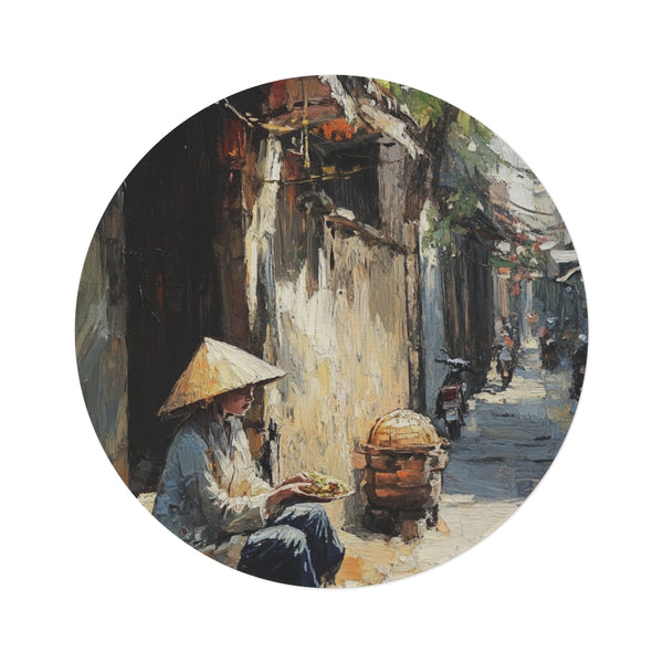"Hanoi Vietnam Round Rug Collection"