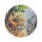 "Hanoi Vietnam Round Rug Painting"