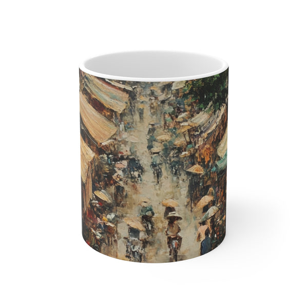 "Hanoi's Vibrant Streetscape Coffee Mug"