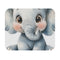 Happy Elephant Watercolor Mouse Pad