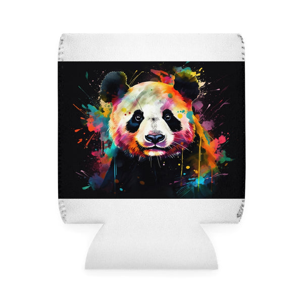 Happy Panda Watercolor Can Cooler