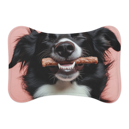 "Happy Pup Photo Pet Mat"