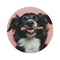 "Happy Pup Round Rug"