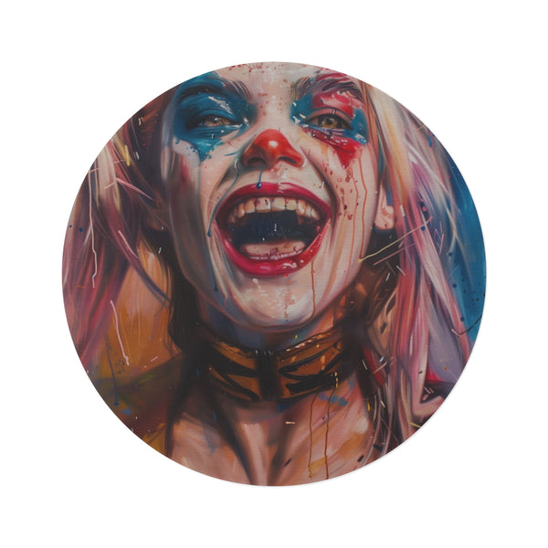 "Harley Quinn Round Rug: Rev up Your Room"