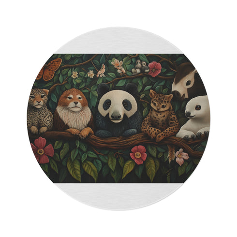 "Harmonious Animal Circle Rug"
