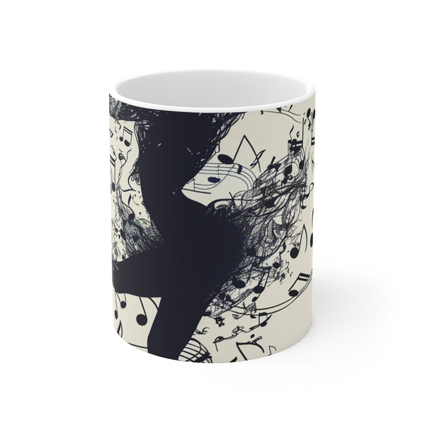 "Harmonious Dancer Silhouette Mug"