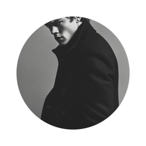 "Harry Styles Black Round Rug: Chic Style for Your Space"
