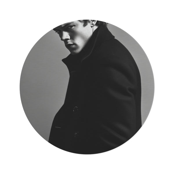 "Harry Styles Black Round Rug: Chic Style for Your Space"