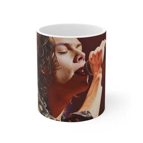 "Harry Styles Serenade Mug: Musical Morning Delight"
